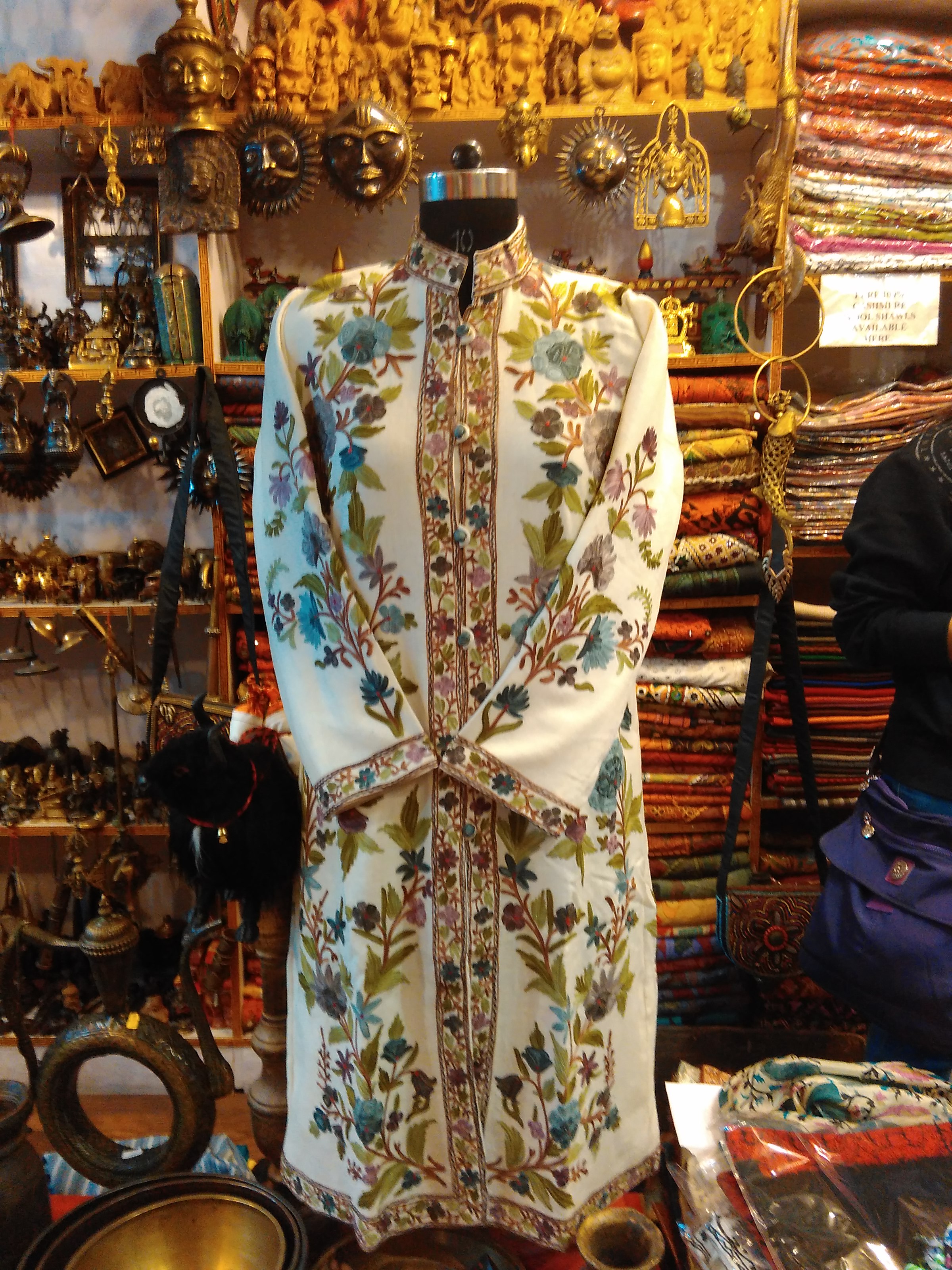 A beautifully embroidered bandh gala kurta