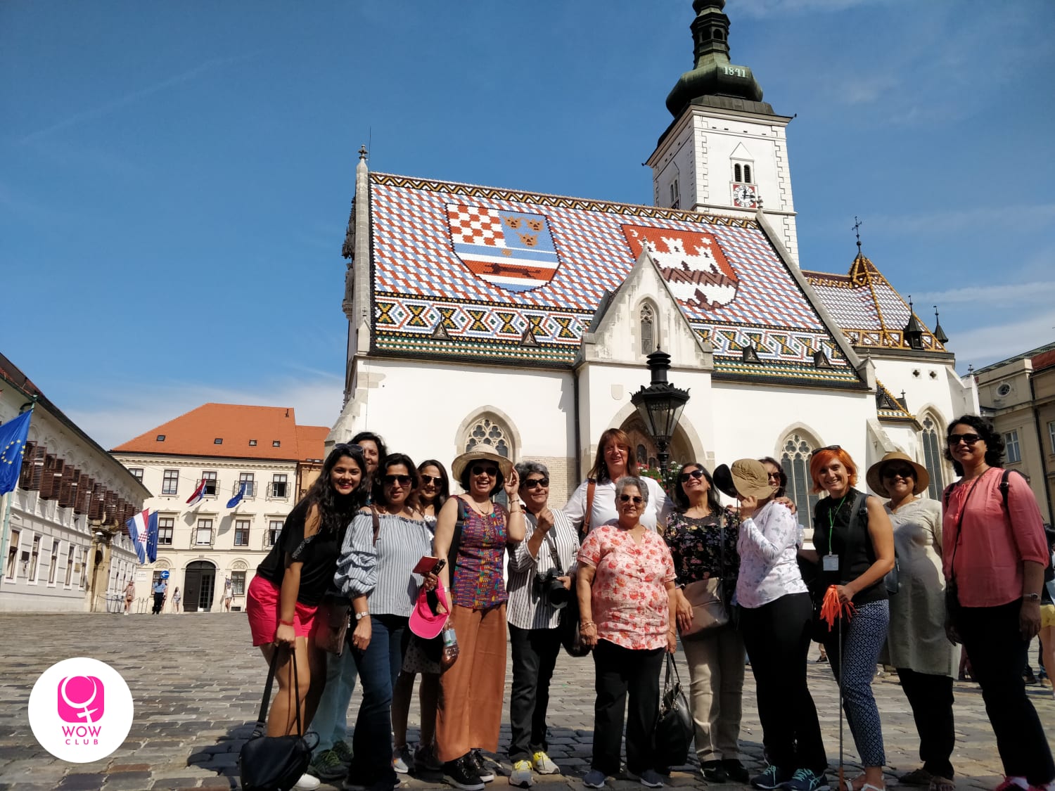 Clock Tower in Prague, Croatia