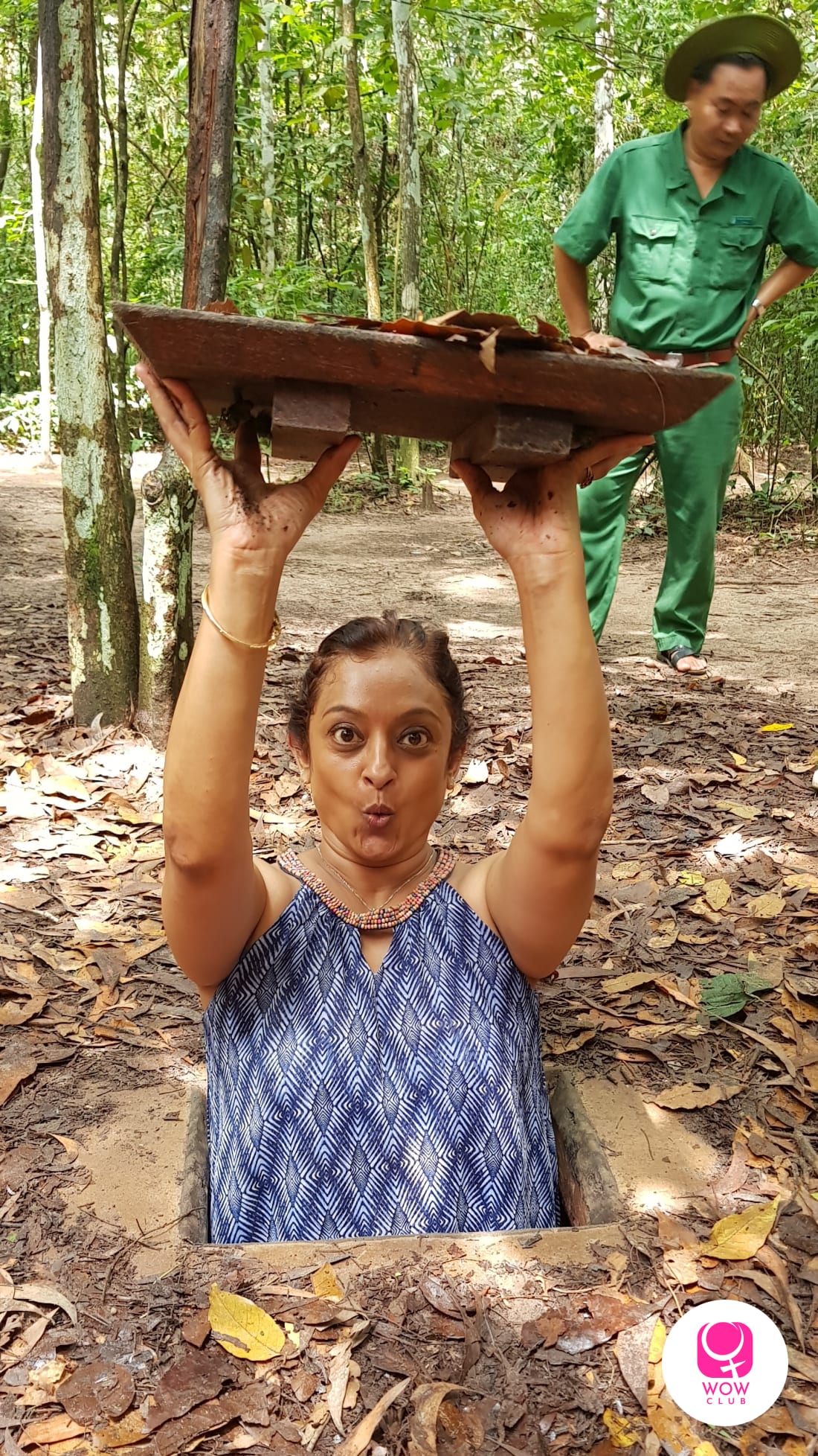 exploring Cu Chi Tunnel