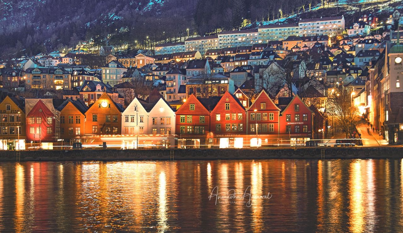 lights of Bryggen