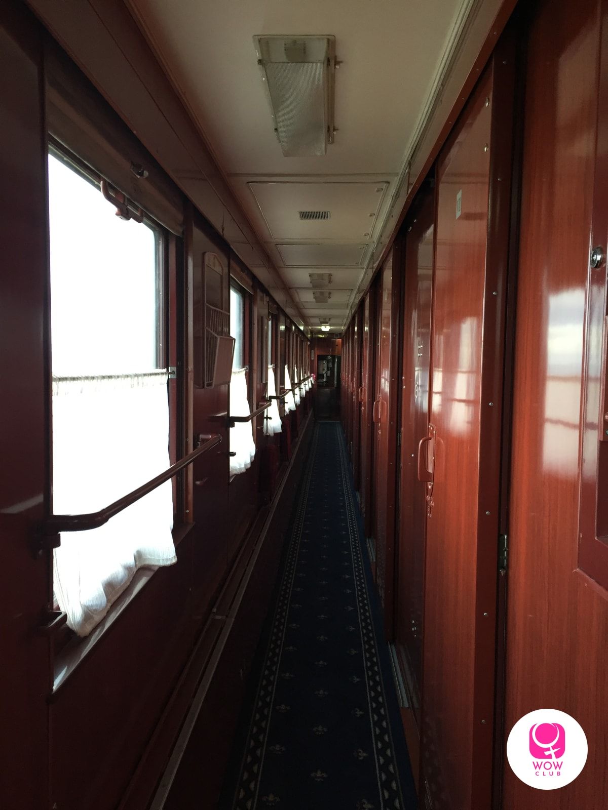 nteriors of the Trans-Siberian train compartment