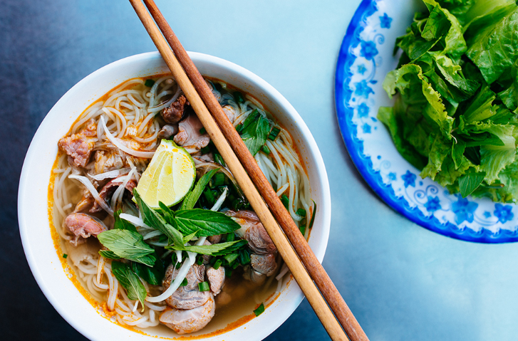 Pho, the traditional Vietnamese soup