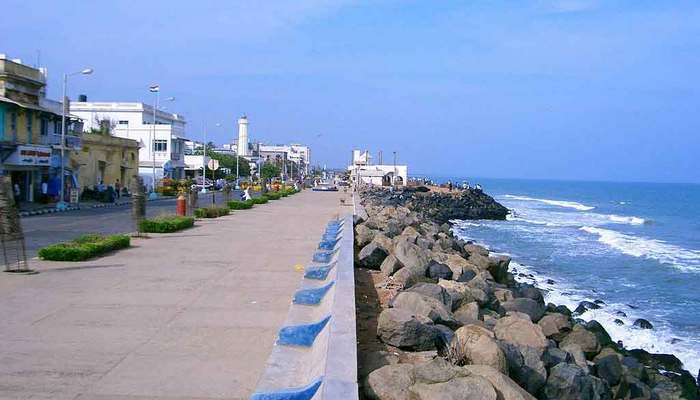 Promenade Beach in Pondicherry