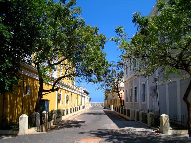 Old French Quarters in Pondicherry