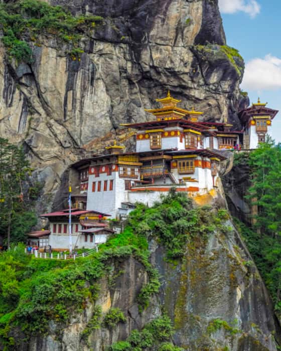 Tiger's Nest monastery on the cliffs of Paro Valley, Bhutan